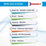 SANAKY LOTUS RO Water Purifier (6 Stage) | Model: Lotus-BE. Made In Vietnam. - Image 5