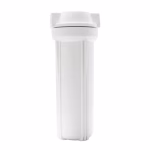 10 (inch) white single filter housing, in-out: 1/2"