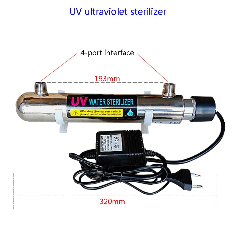 150e2f37d0595bc0c3c61f4010eeaa72 Ultraviolet (UV) Light for Drinking Water Disinfection, Full ss Body-1Gpm(3.8 lpm) - Image 1