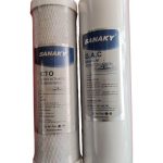 SANAKY 2nd Stage & 3rd Stage (CTO Block Activated Carbon & GAC Granular Activated Carbon filter)-10 inch for all RO Machine