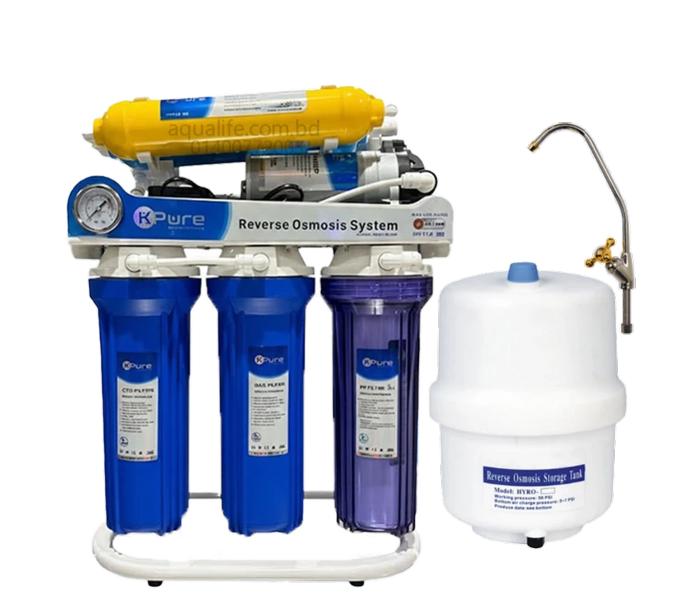 37db1b3dc65c1eff9115824f25eb884c K-Pure 7 Stages 100-GPD or 15 LPH RO Water Purifier| Vietnam| Model: K-2| 6 Gallon Large Tank - Image 1