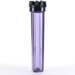 20" Clear housing set for water treatment.in-out: 1 inch