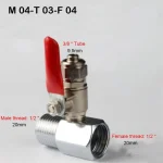 RO Brass Steel Inlet Set Water Filter Valve Set 3/8 inch or 10 mm Size Pipe - Image 4