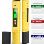 Digital PH Meter with 0-14 PH Measurement Range LCD Display Digital Water PH Tester Meter with ATC for Household Drinking Water Hydroponics
