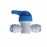6mm Quick-Connect Plastic Ball Valve (or RO Water Purifier Tube Shut-Off Valve)