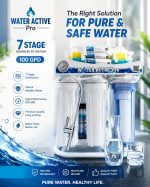7 Stage RO Water Purifier (RO+ Test & Odor+ Mineral + Alkaline)-Brand: Water Active Pro|15 LPH