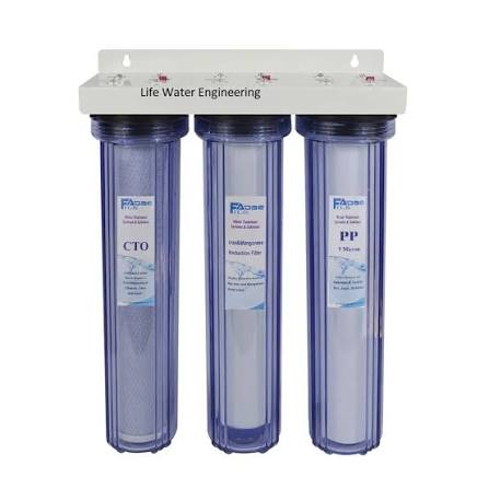 images - 2026-09-12T185316.703 3 Stage Whole House (20 inch x 2.5 inch), Water Filtration System - Sediment + GAC + CTO - 3/4 inch Inlet/Outlet - Image 1
